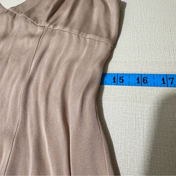 ALEXANDER WANG Women’s Nude Neutral Spaghetti Strap Satin Dress Size 6 - Picture 13 of 14